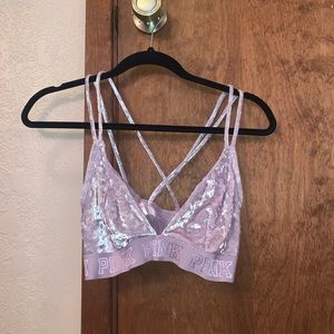 Victoria’s Secret PINK Strappy Velvet Bralette